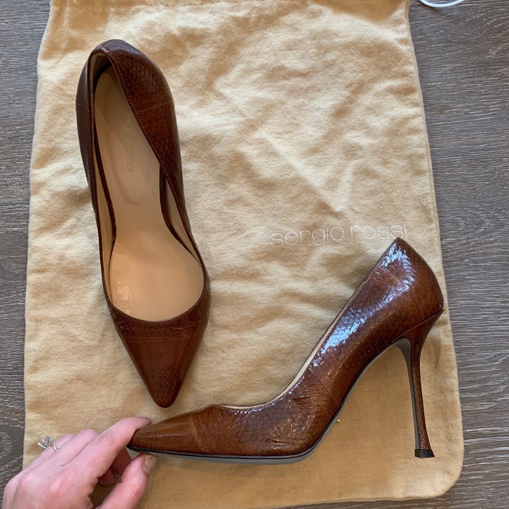 Sergio Rossi Camel Pumps 38.5